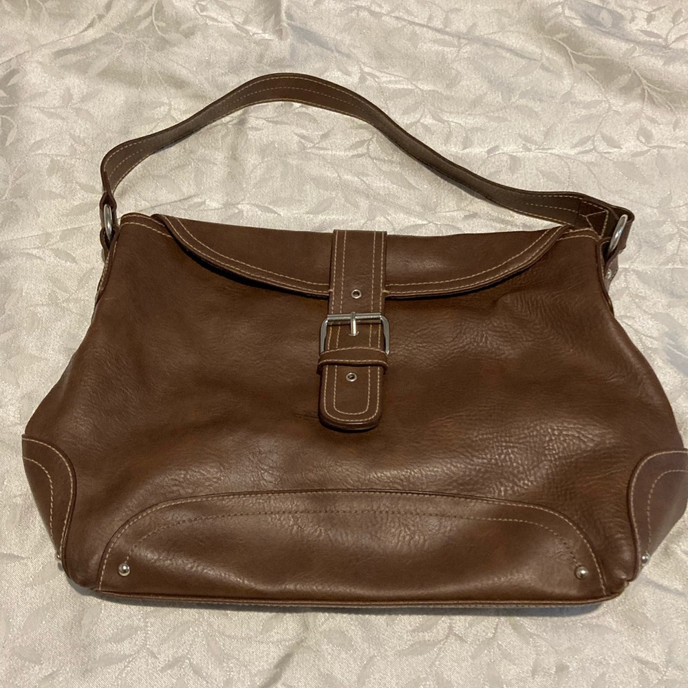 SOFT BROWN SATCHEL PURSE BAG